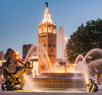 Fountain in Mill Creek Park Kansas City, Missouri